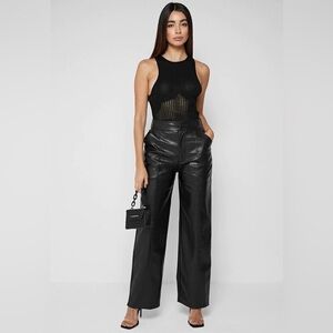 Maniere De Voir Vegan Croc Broken Heart Trousers/ US 6